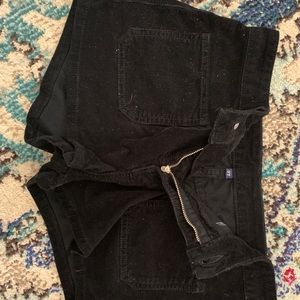 Black corduroy shorts paint speckled size 27